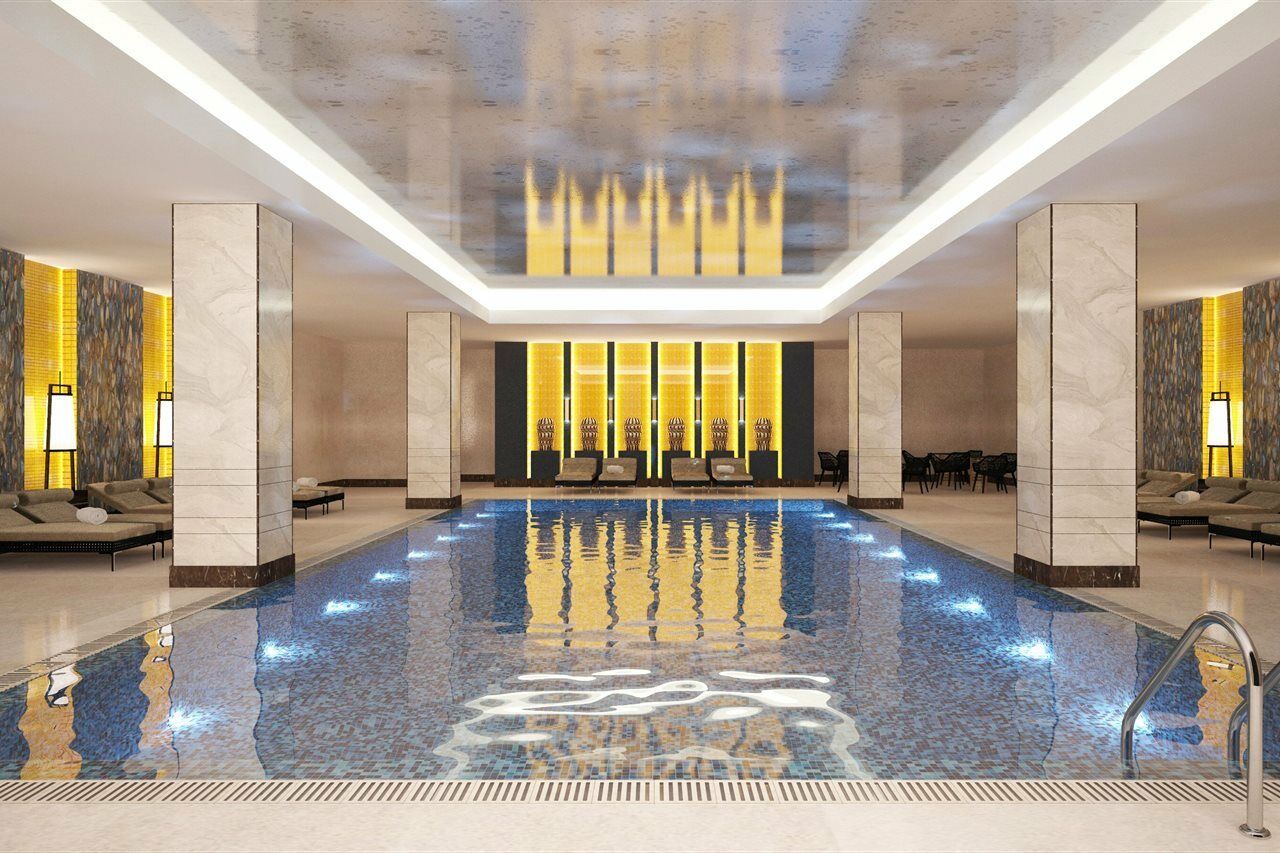Doubletree By Hilton Antalya City Centre Kültér fotó The pool at the spa